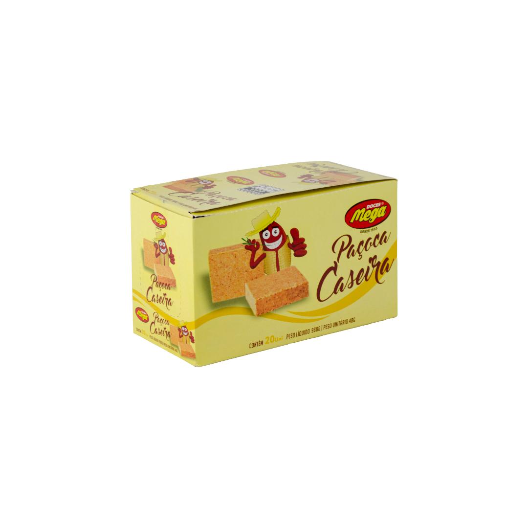 Paçoca Caseira Display - 960g com 20un de 48g