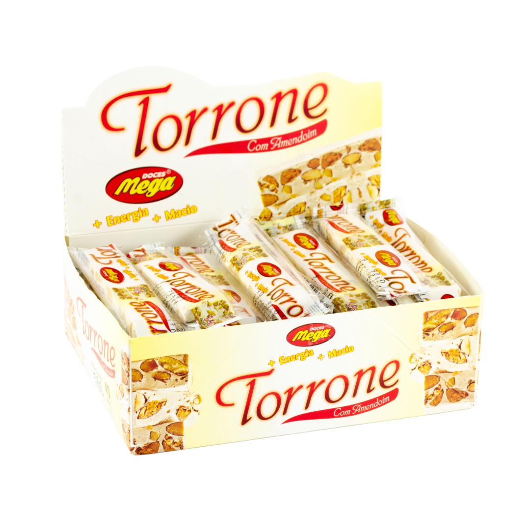 Torrone Mandolate com Amendoim Displays - 560g com 40un de 14g