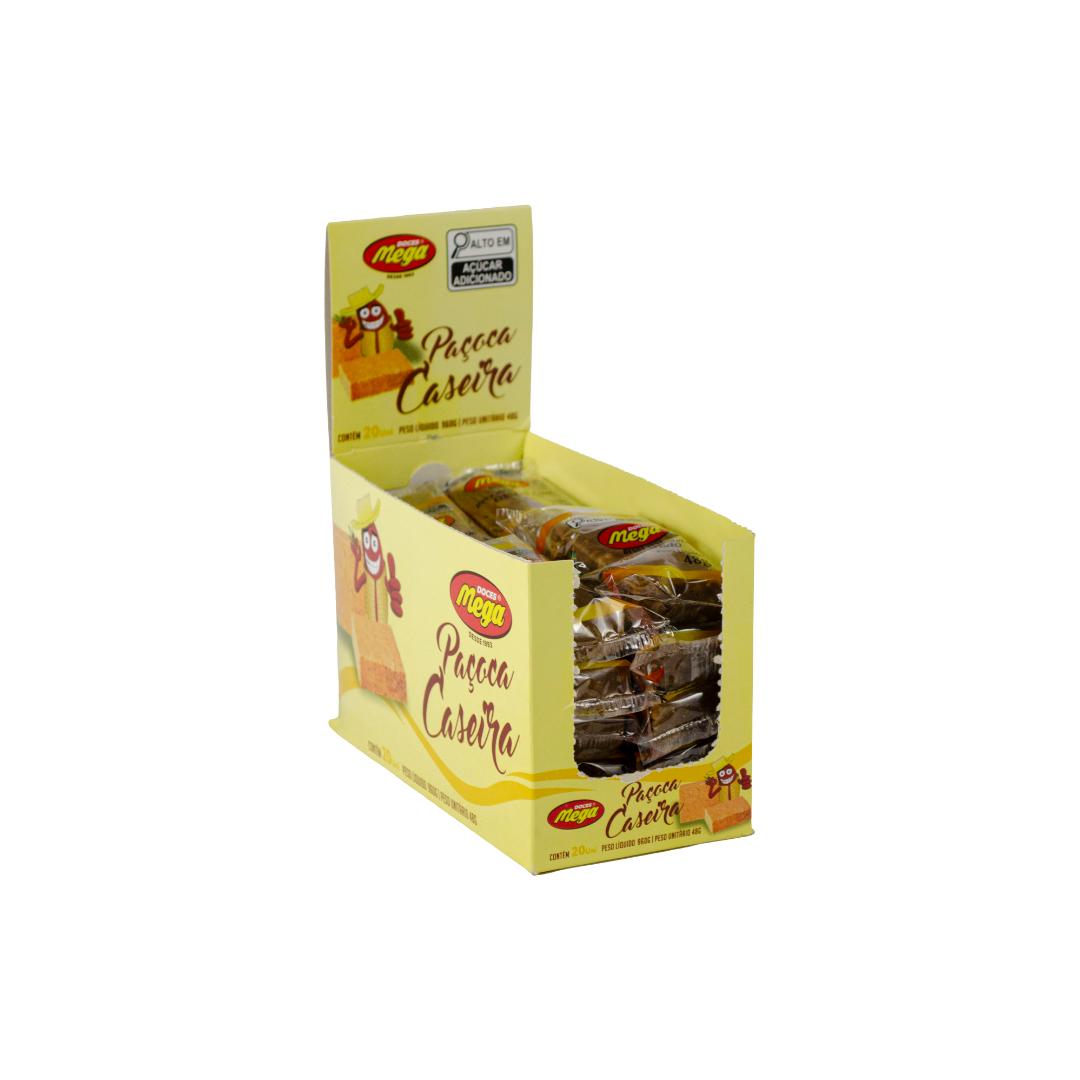Paçoca Caseira Display - 960g com 20un de 48g