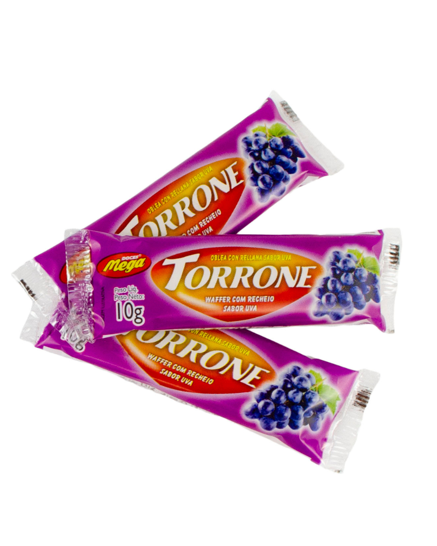 Torrone Waffer Sabor Uva - 10g