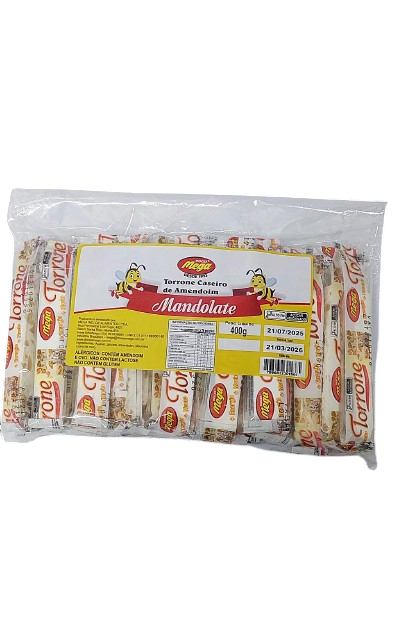 Torrone Mandolate com Amendoim - 400g