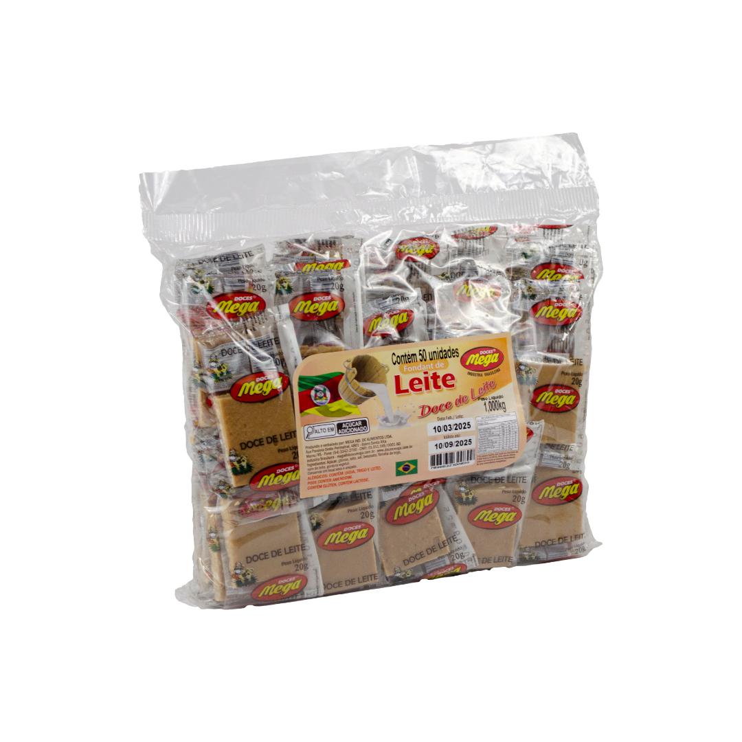 Fondant de Leite -  1000kg com 50 unidades de 20g