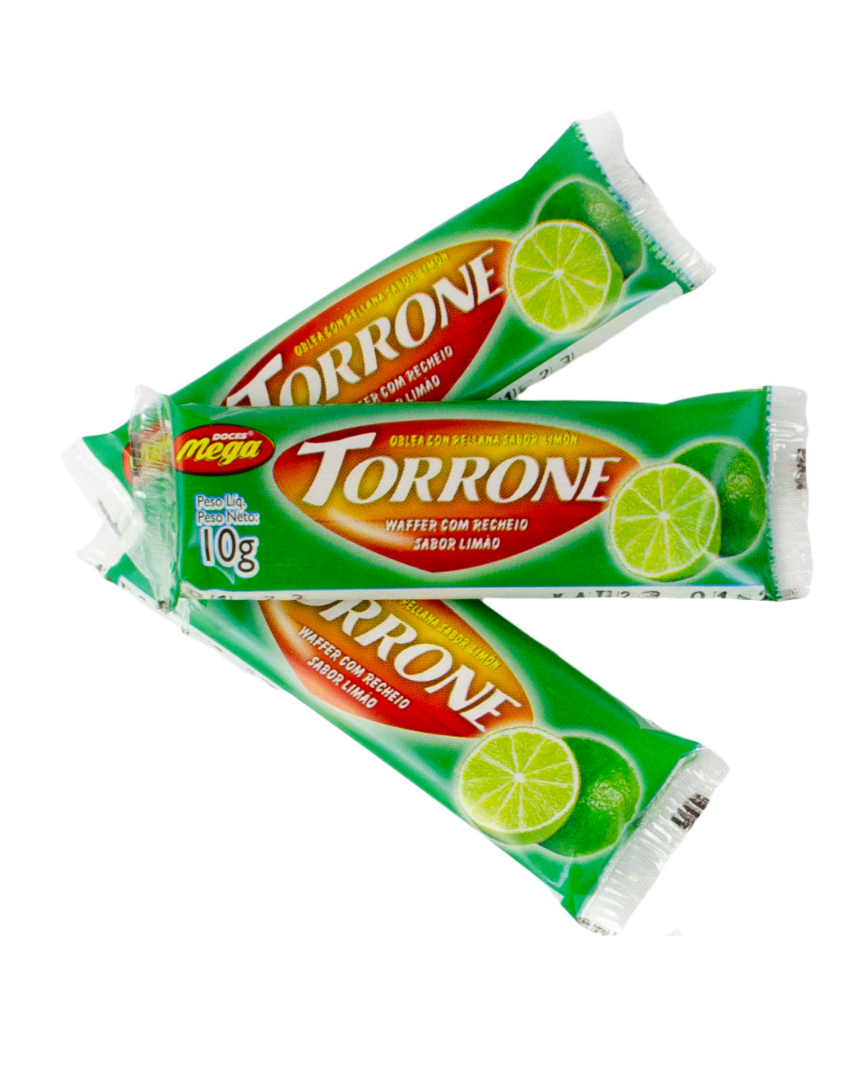 Torrone Waffer Sabor Limão - 10g